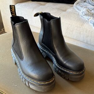 Martens Audrick Nappa Leather Platform Chelsea Boots